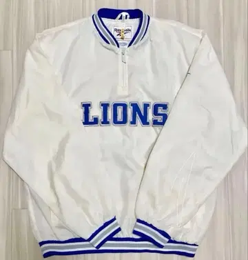 90s 리복 NFL 라이온스 피스테 XL 아이보리 자수