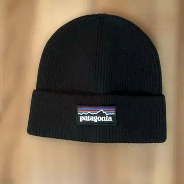 파타고니아 블랙 니트 모자