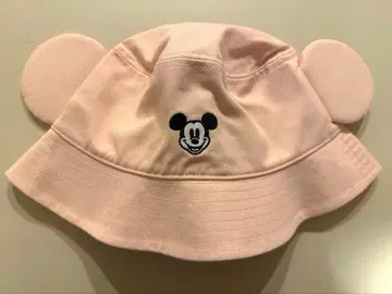 미키 귀달린 버킷햇 핑크