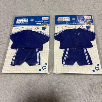 봉제 인형용 코스튬 저지 상하의 세트 블루 캔두 2세트