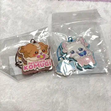 푸치큐아 하지메테 카페 컬러풀 아크릴 반지 참 코무기 유키