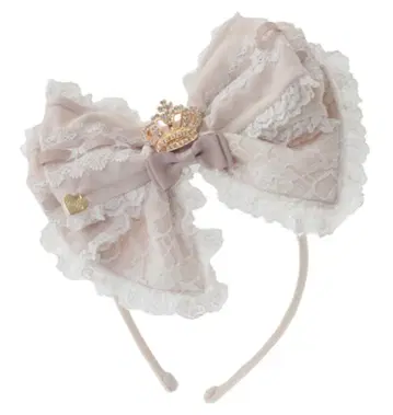 리즈리사 Lizlisa 리본 머리띠 핑크