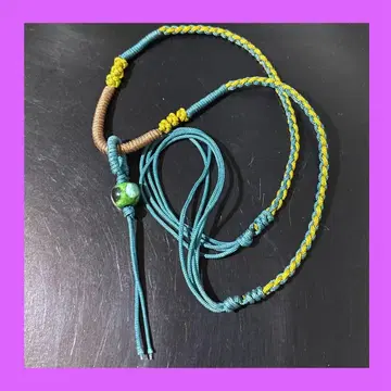 마크라메 목걸이 액세서리 수제 끈 펜던트 마크라메 목걸이