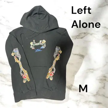 [ 새상품급 ] Left Alone 레프트 얼론 블랙 후드티 M