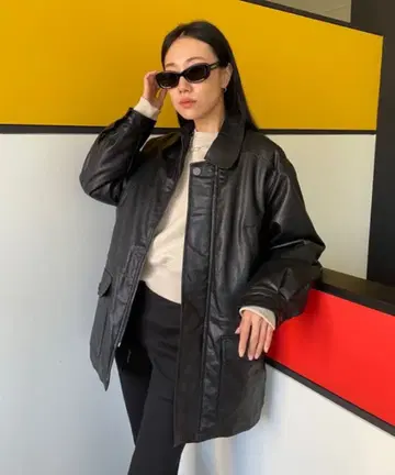 [미사용 새상품] Didot.showroom 가죽 자켓