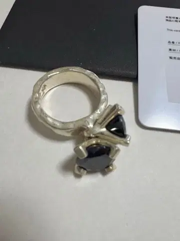 e.m. 지르코니아 반지 블랙 지르코니아 15호