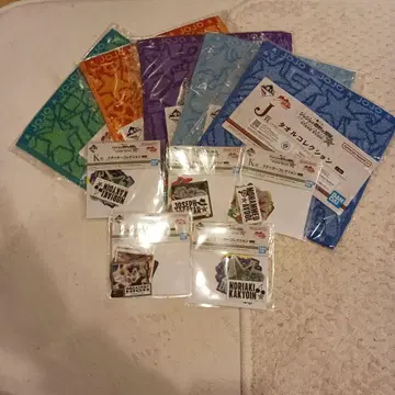 죠죠의 기묘한 모험 핸드 타월 5개 스티커 5세트