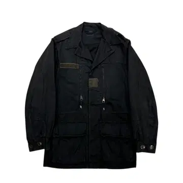 프랑스군 후염 블랙 밀리터리 자켓