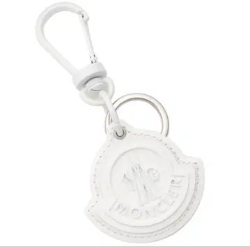 [택 포함 새상품] MONCLER 화이트 키링