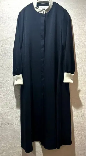 SHIPS any NAVYBLUE 더블 크로스 A 라인 원피스 세탁 가능