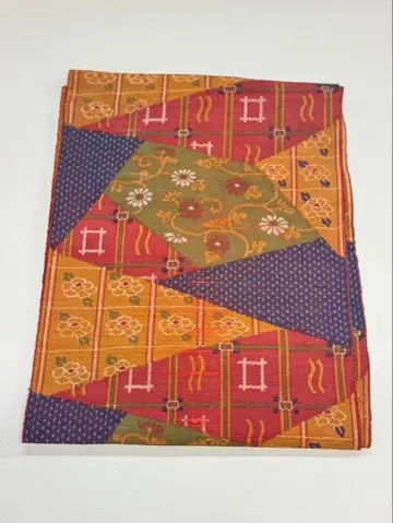 나고야 오비 기하학 패턴 꽃무늬 다색