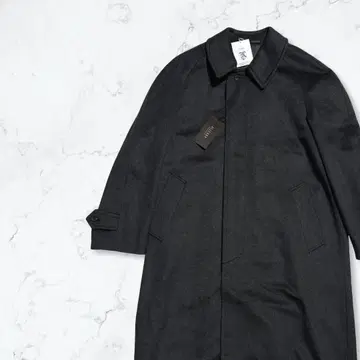 미사용 새상품 캐시미어 100% ALLEGRP 코트 스탠칼라 체스터