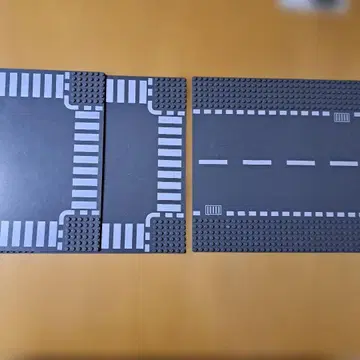 LEGO 도로 부품 세트 레고 시티 로드 플레이트 3점