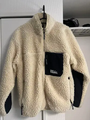 FIRST DOWN 보아 플리스 후드 블루종