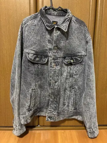 레어 Lee 데님 자켓 USA 선염 블랙 80's