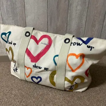 Desigual 하트 무늬 토트백