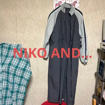 NIKO AND - 스포티 롱 원피스 그레이 롱 자켓