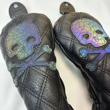 유틸리티용 골프헤드커버 스컬 디자인 2개 세트