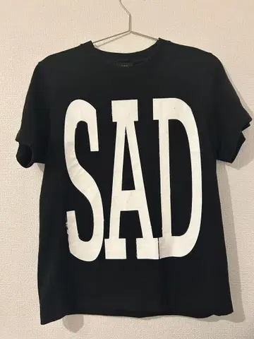 SAD 블랙 T셔츠 XS