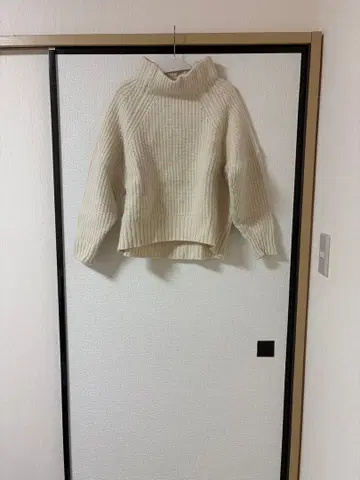 SLOBE iENA 아이보리 터틀넥 스웨터 화이트 따뜻한