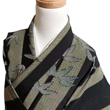 W115 기모노 이중 기모노 화학 섬유 워셔블 기모노 잎 무늬