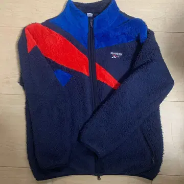 Reebok 플리스 자켓 네이비/블루/레드