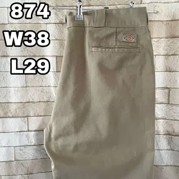 디키즈 워크 팬츠 874 자수 로고 베이지 38 x 29