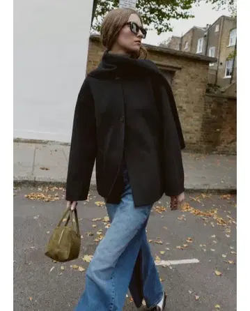 ZARA 울 스카프 코트