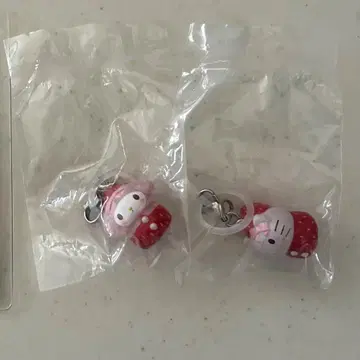 키티 마이멜로디 딸기 메지루시 액세서리