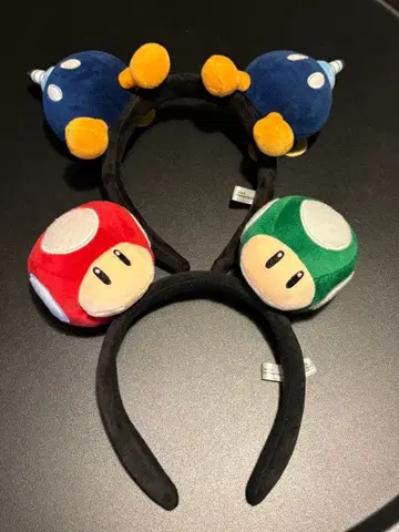 마리오 시리즈 폭탄병 버섯 머리띠