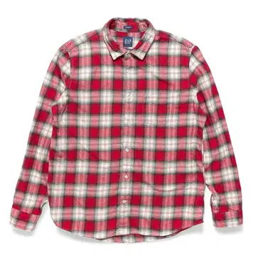 GAP 갭 코튼 체크 무늬 라이트 플란넬 플란넬 셔츠 긴팔 셔츠