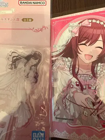 제일복권 아이돌마스터 샤이니 컬러즈 오사키 아크릴 스탠드&안내장