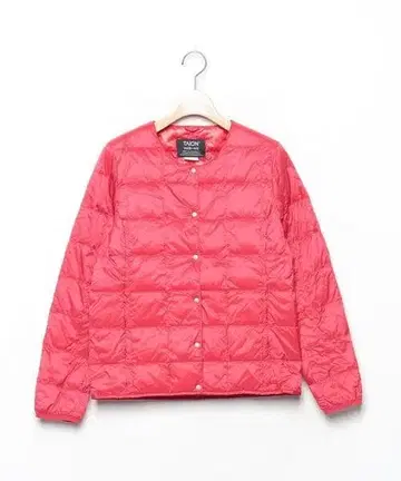 TAION 크루넥 이너 다운 자켓 L 레드