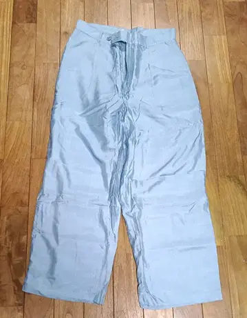 미사용 SEEALL 배기 팬츠 인디고 실크 36300엔 44