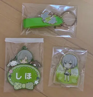 히노모리 시호 벌스데이 기프트 산리오 고무 키홀더 아크릴 스탠드