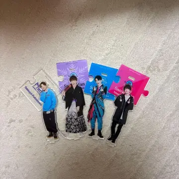 스노우맨 아크릴 스탠드 5체 세트