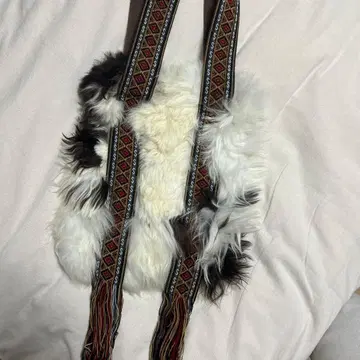 새상품 네이비 리토우 알파카 퍼백 퍼참 포함