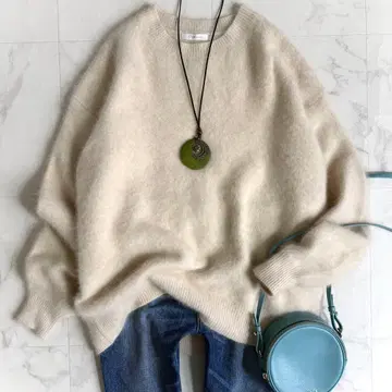 [ 새상품 ] 플라주 Fur 볼륨 소매 풀오버 정가 2.5만 엔 베이지