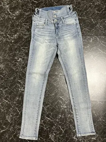 GYDA H/W 사이드 크로스 디자인 스키니 데님 팬츠