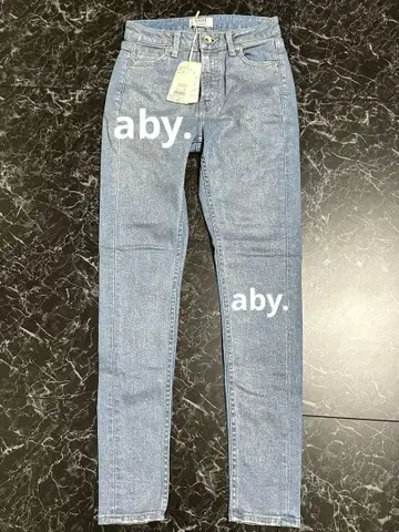 GYDA H/W 라메 스키니 데님 팬츠