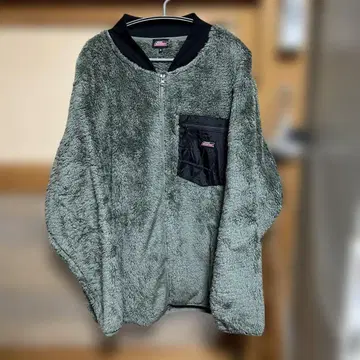 디키즈 Dickies 플리스 자켓 올리브 풀 집업 3L