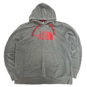 THE NORTH FACE 하프 돔 로고 그레이 후드티 후디 L