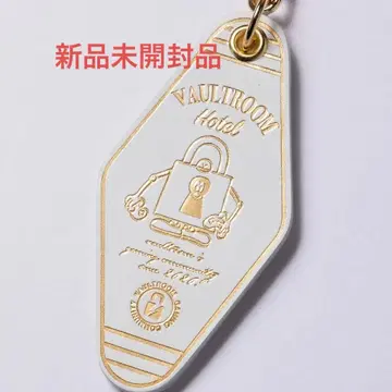 VAULTROOM LEATHER HOTEL KEYCHAIN / WHITE