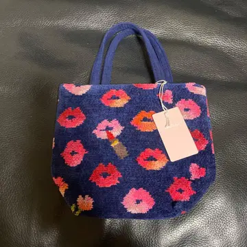 FEILER LOVE 꽃무늬 핸드백 네이비