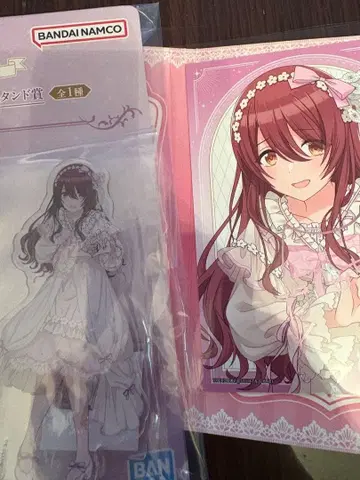 제일복권 아이돌마스터 샤이니 컬러즈 오사키 아크릴 스탠드 & 안내장