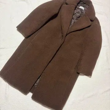 [ 보아 ] 인기 PLST 테디베어 코트 브라운 S