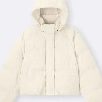 웜 패딩 코듀로이 블루종 S 사이즈 GU 내추럴