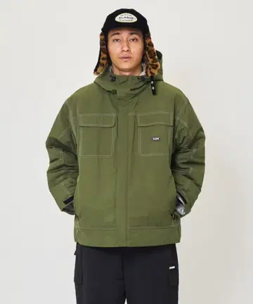 XLARGE CONTRAST STITCH 후드 재킷