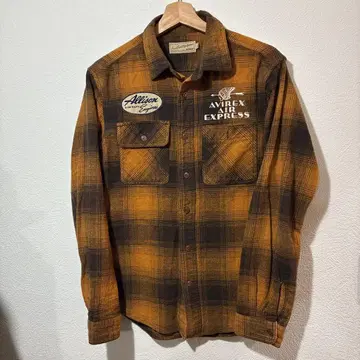 AVIREX 옴브레 셔츠 플란넬 셔츠 M