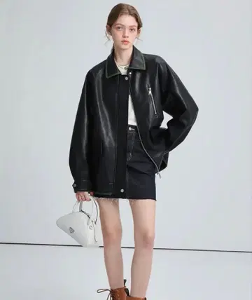 chic and things 가죽 자켓